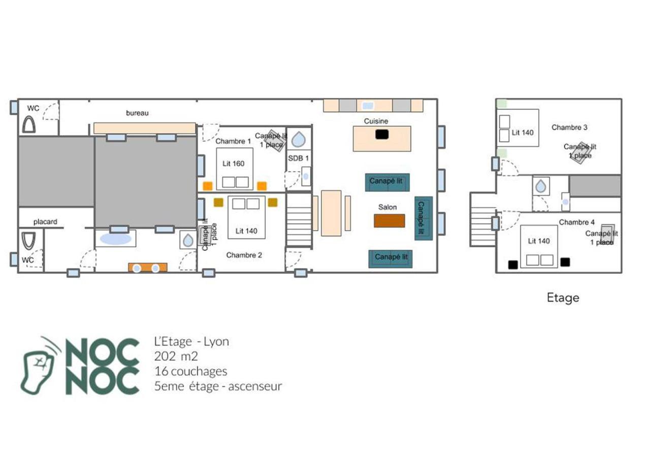 Nocnoc - L'Etage De Cordeliers Apartment Lyon Ngoại thất bức ảnh