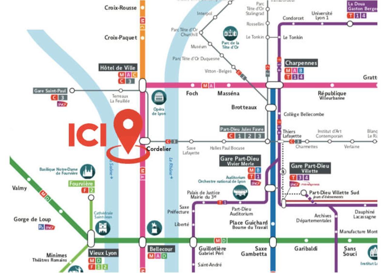 Nocnoc - L'Etage De Cordeliers Apartment Lyon Ngoại thất bức ảnh